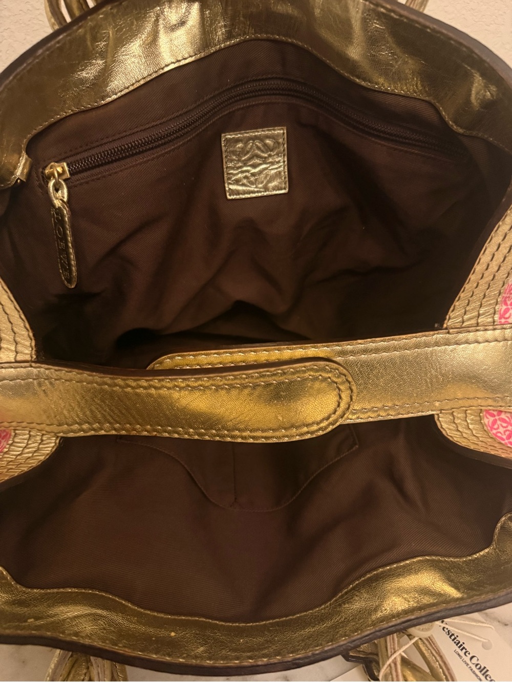 Loewe Anagram "New Road" Striped Canvas Fiesta Satchel XL Bag-GUC! - Picture 12 of 17